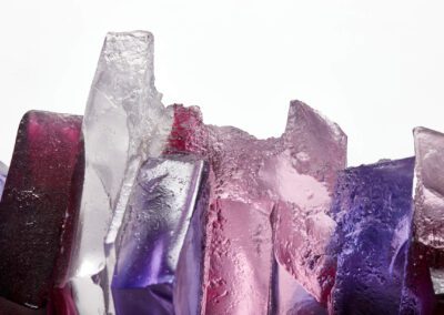 Detail of glass sculpture