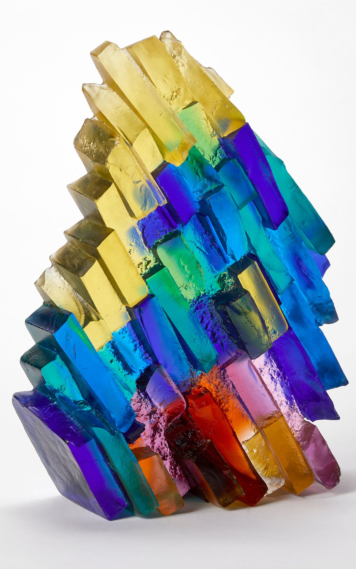 Glass-Sculpture-Deborah-Timerley-2025 Sunlight through water - ready to go in the kiln