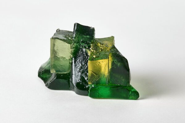 Handmade Art Glass Sculpture inspired by a rocky outcrop by International Glass Maker Deborah Timperley