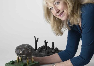 Glass Sculpture by Deborah Timperley. Part of the Ode to Alzheimer's series